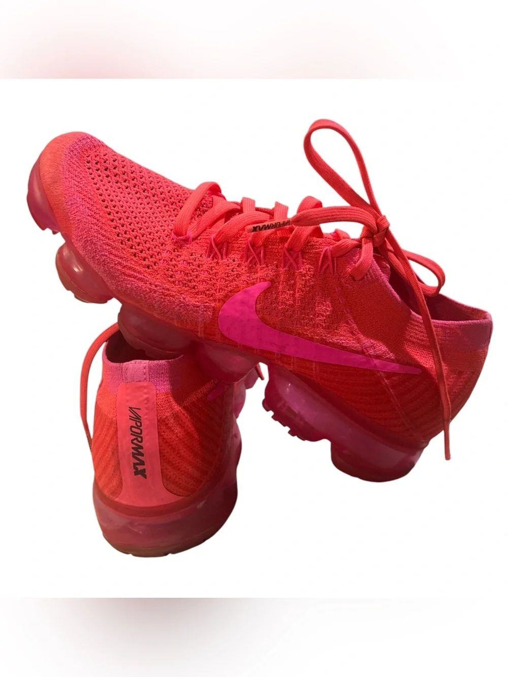 Nike Women’s VaporMax Flyknit Sneakers - Hot Pink